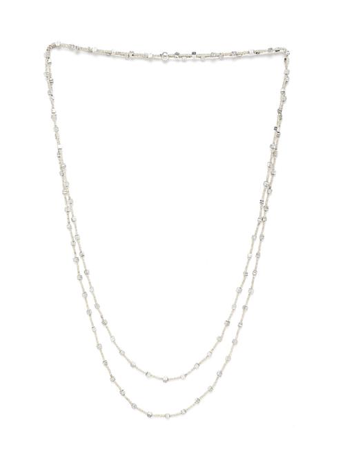 women silver-plated layered beaded necklace - 18041727 - Standard Image - 0