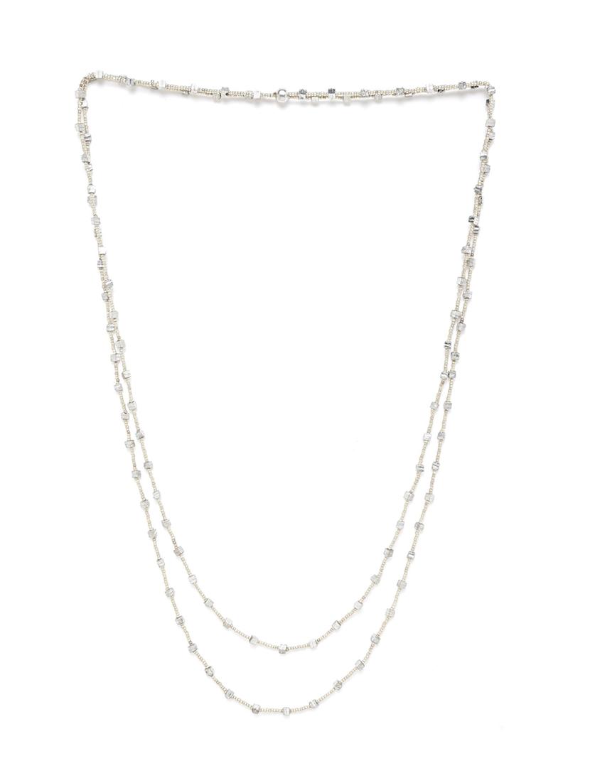 women silver-plated layered beaded necklace - 18041727 - Zoom Image - 0