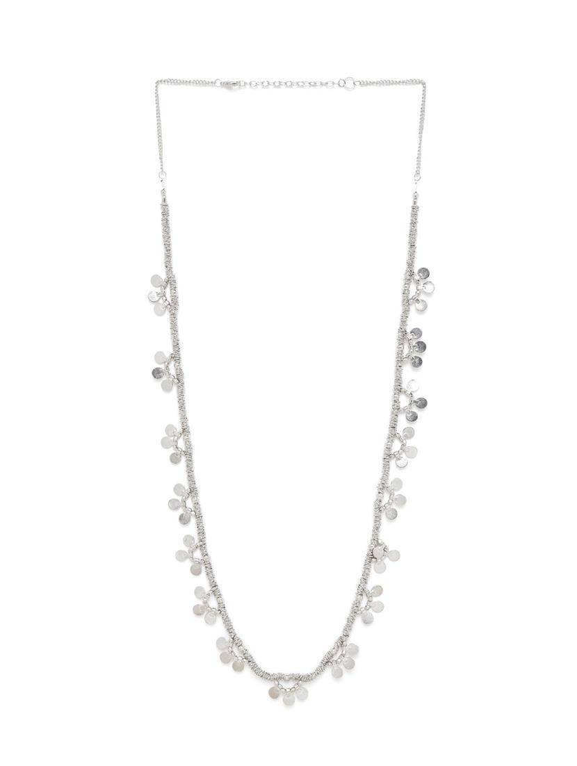 silver-plated beaded necklace - 18041729 - Zoom Image - 0