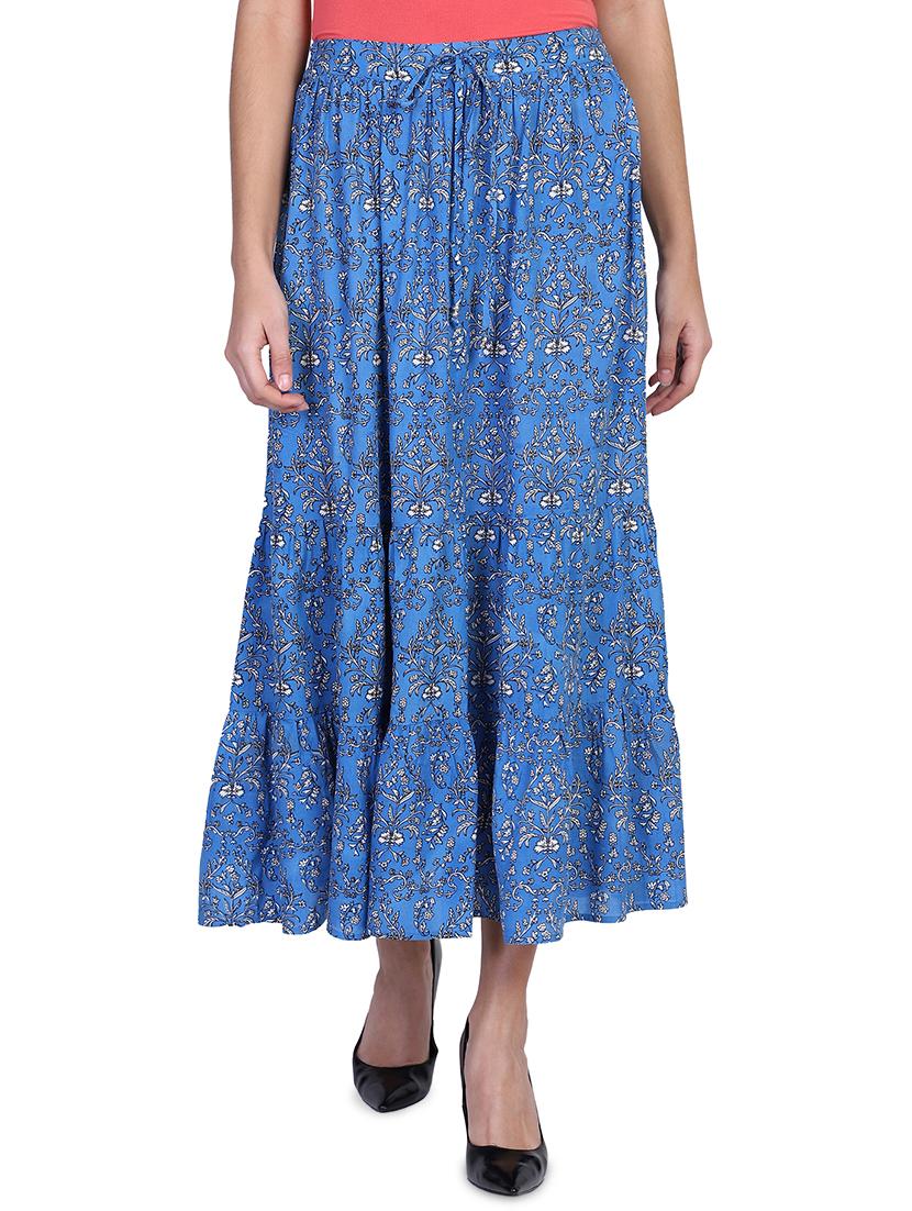 mid rise floral a-line skirt - 18042559 -  Zoom Image - 0