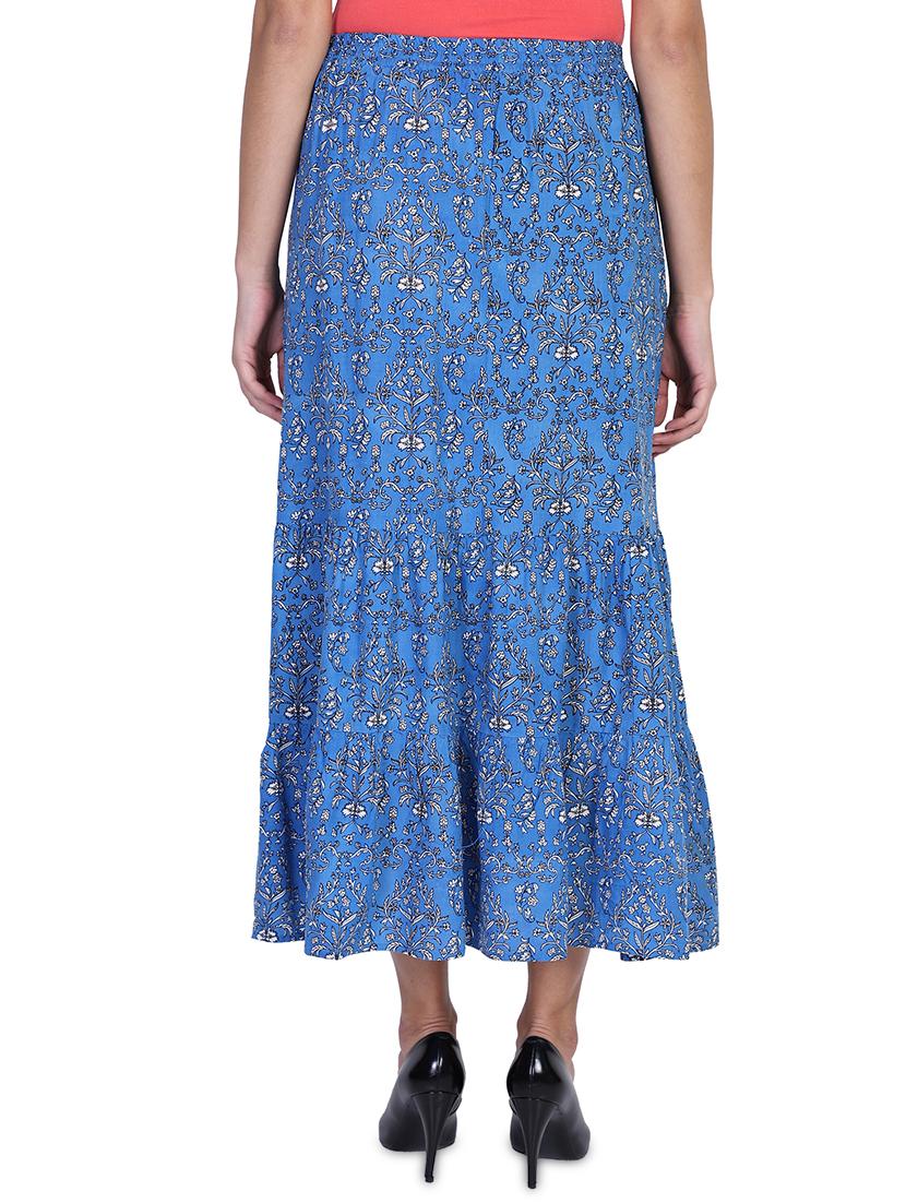 mid rise floral a-line skirt - 18042559 - Standard Image - 2