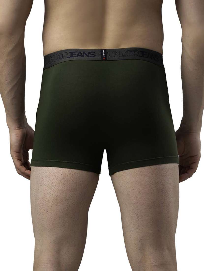 olive solid trunks brief - 18043357 - Standard Image - 2