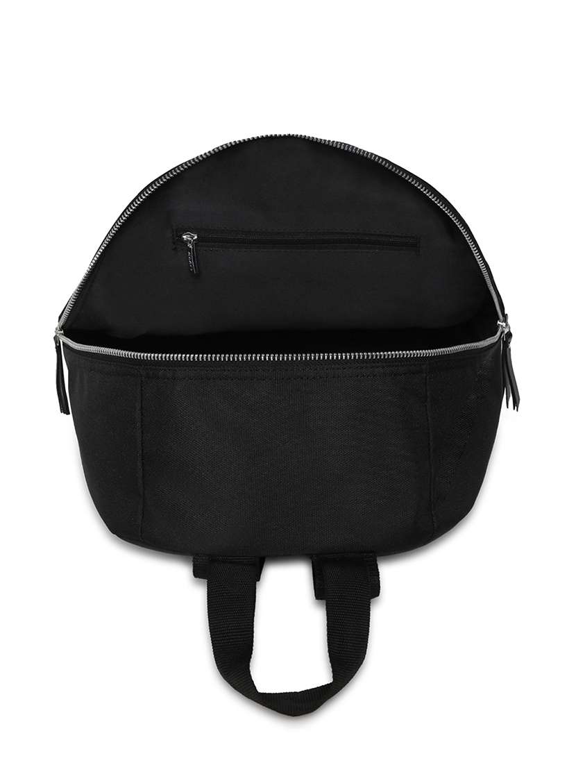 Black Leatherette (pu) Regular Backpack - 18044060 -  Standard Image - 2