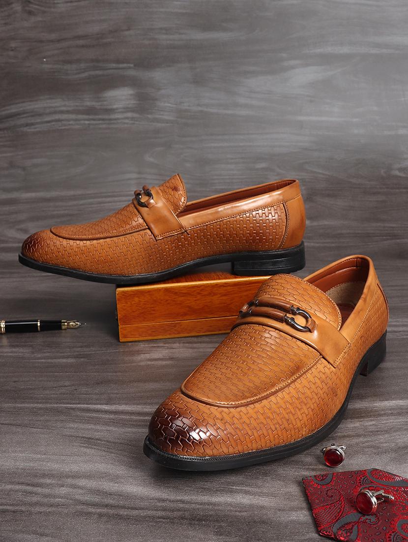 leather slip on loafers