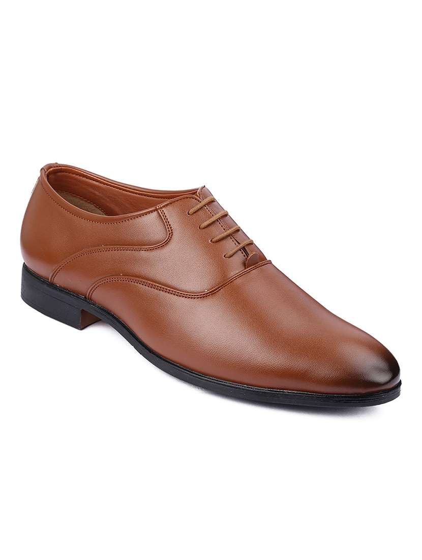 tan lace up formal shoe