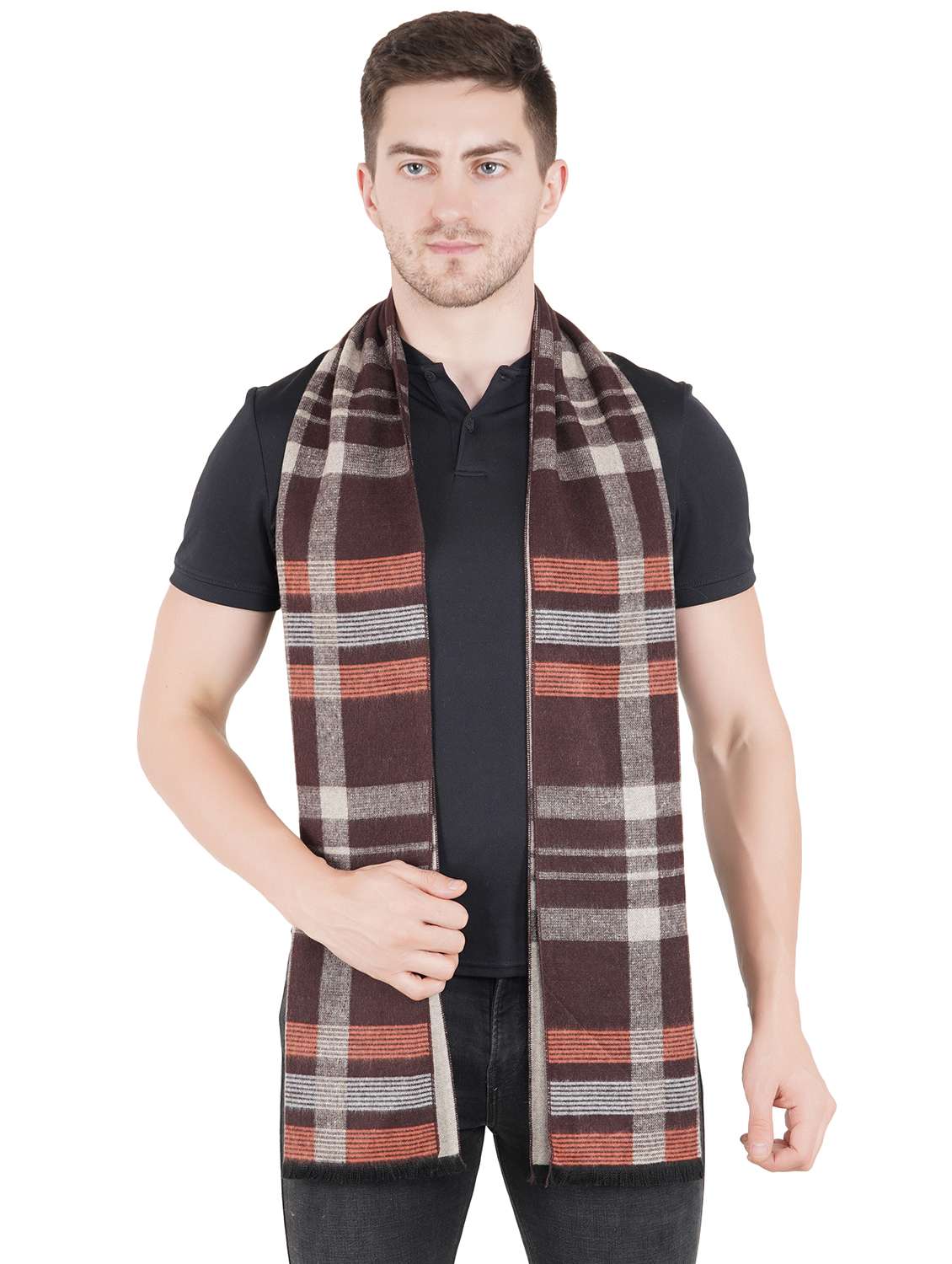multi colored wool muffler - 18044725 - Standard Image - 2