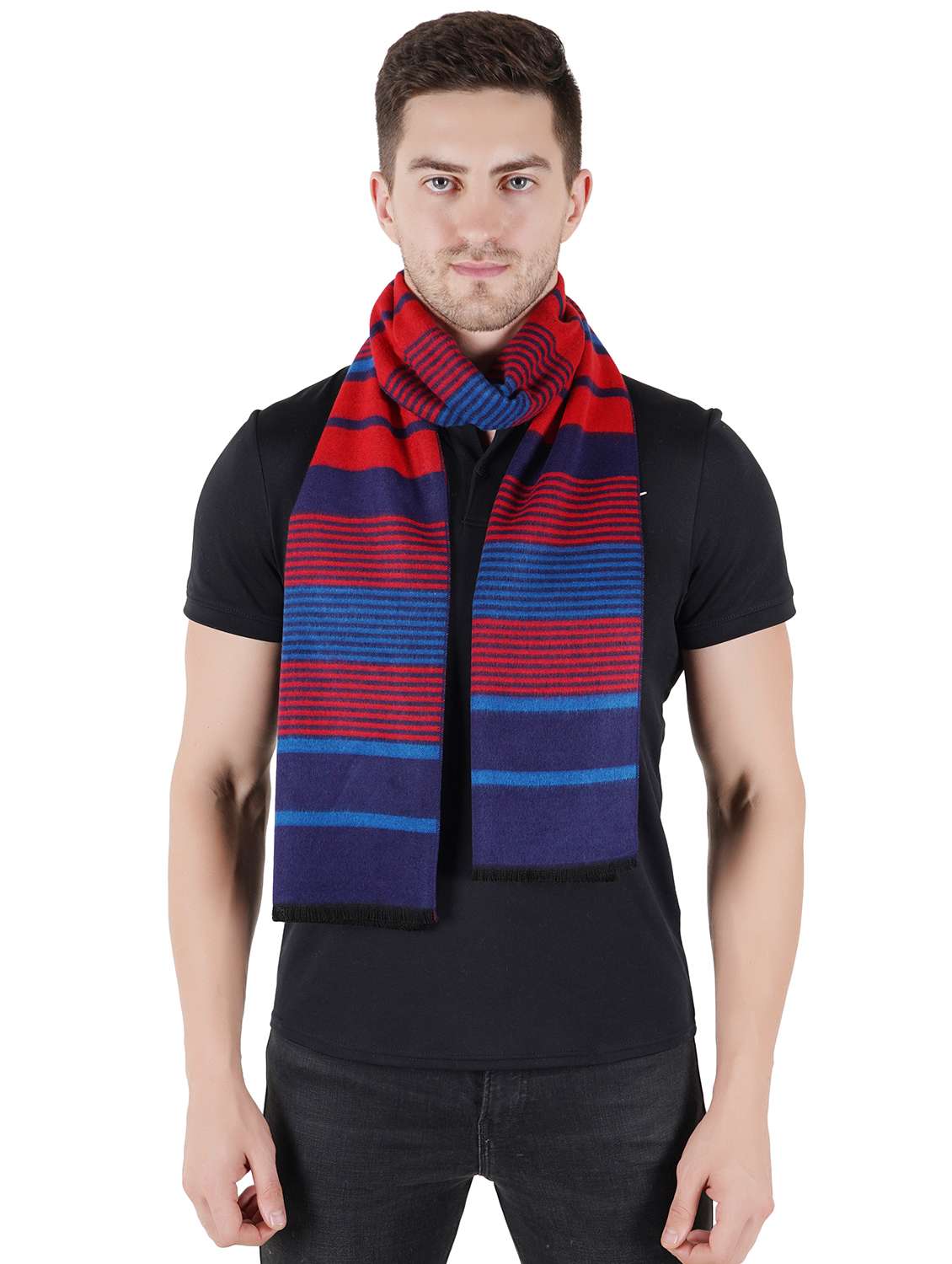 multi colored wool muffler - 18044728 - Standard Image - 2