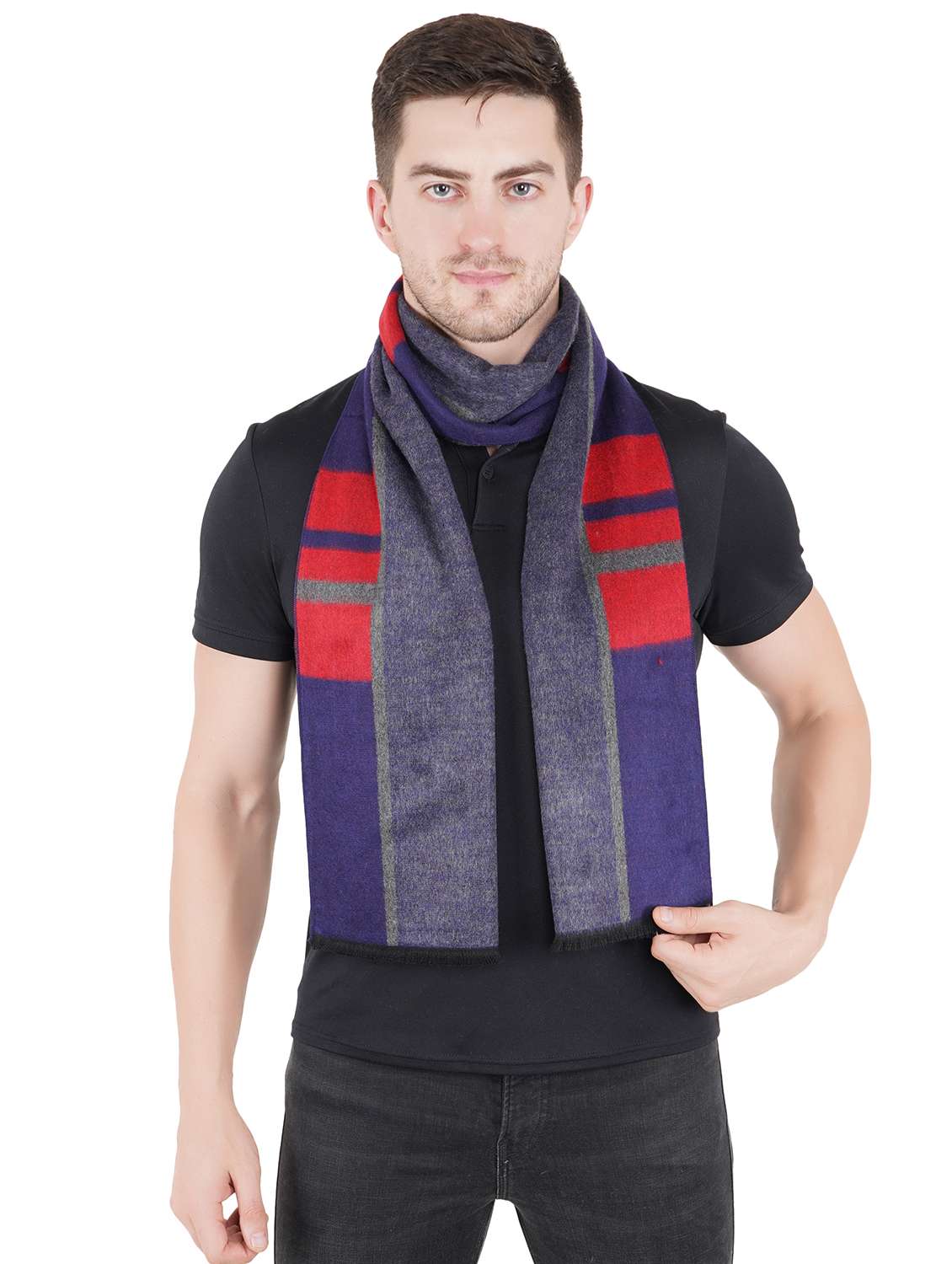 multi colored wool muffler - 18044736 - Standard Image - 2