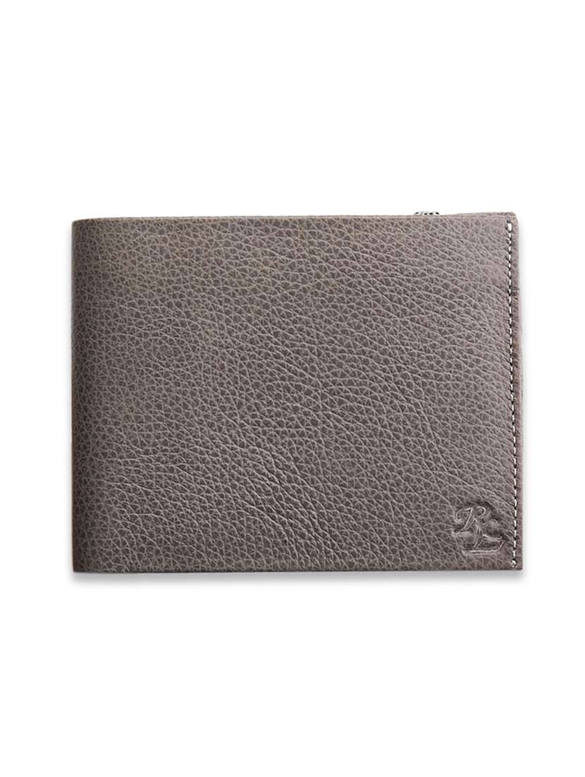 grey leather wallet