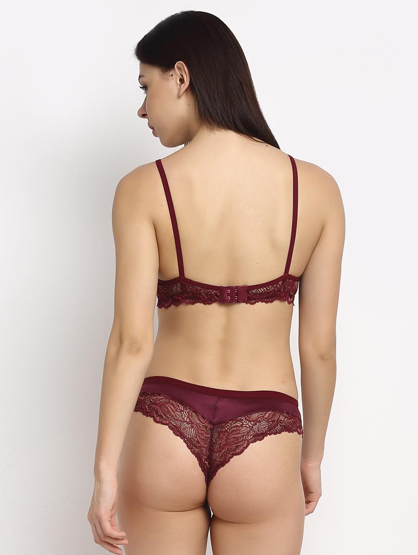 set of 2 laced bra & panty set - 18045153 - Standard Image - 2