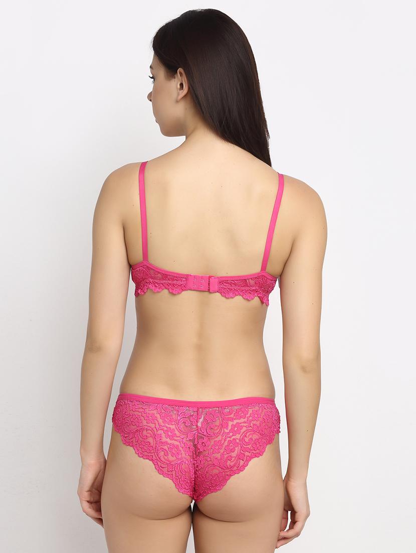 set of 2 laced bra & panty set - 18045169 - Standard Image - 2
