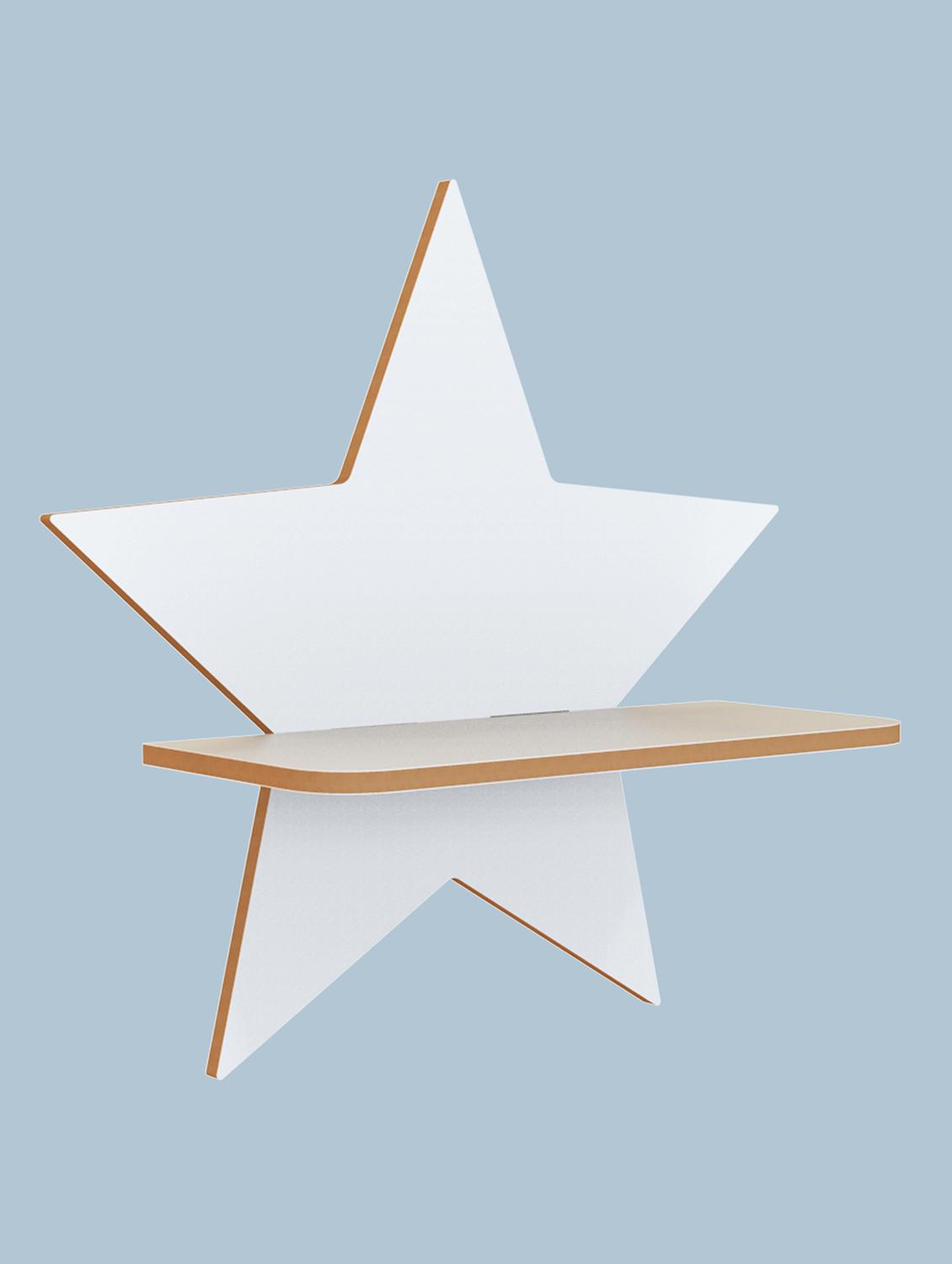 star wall shelf wall mounted floating shelves innovative wall hanging (dark brown) - 18045674 - Standard Image - 2