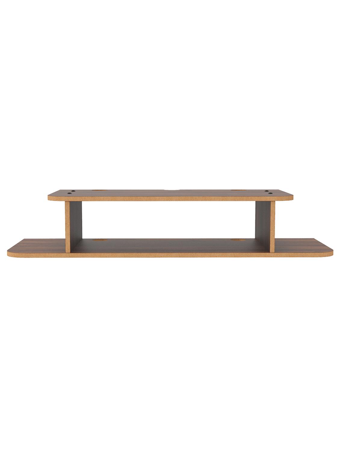 home sparkle straight set top box holder floating shelf (dark brown) - 18045679 - Standard Image - 2