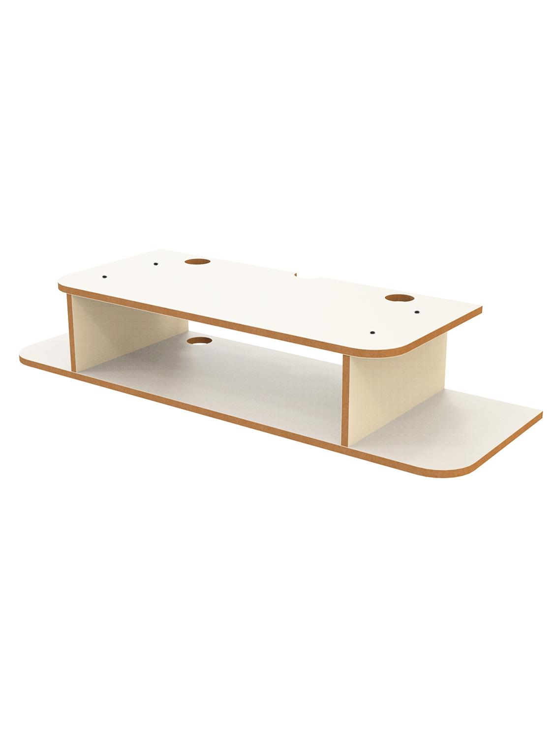 home sparkle straight set top box holder floating shelf (dark brown) - 18045682 - Standard Image - 2
