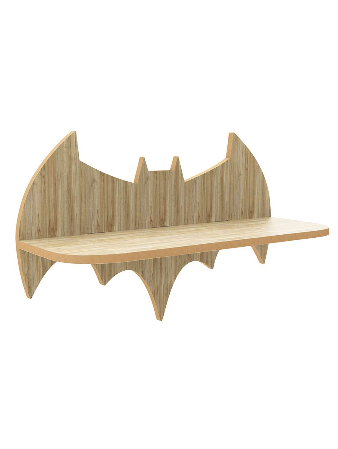 home sparkle batman wall shelf mdf wall shelf rack wall mounted floating shelves (dark brown) - 18045696 -  Standard Image - 2