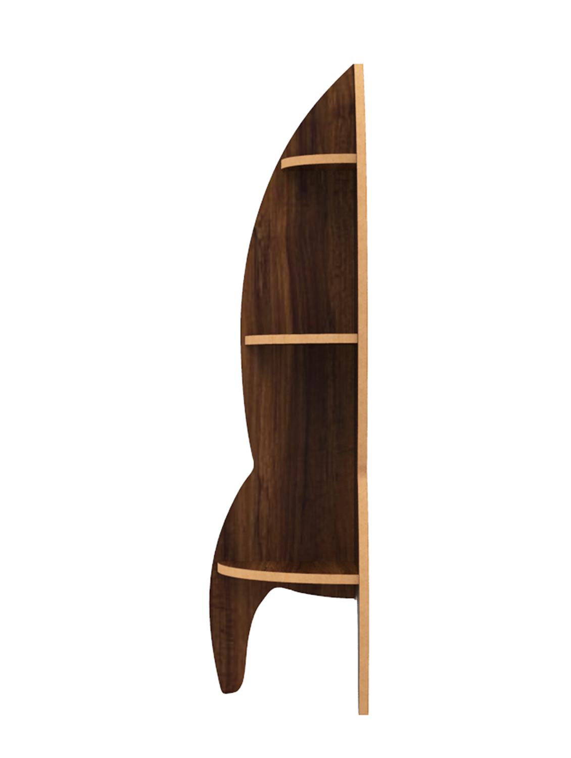 home sparkle rocket shaped wall shelf mdf wall shelf rack wall mounted floating shelves - 18045737 - Standard Image - 2