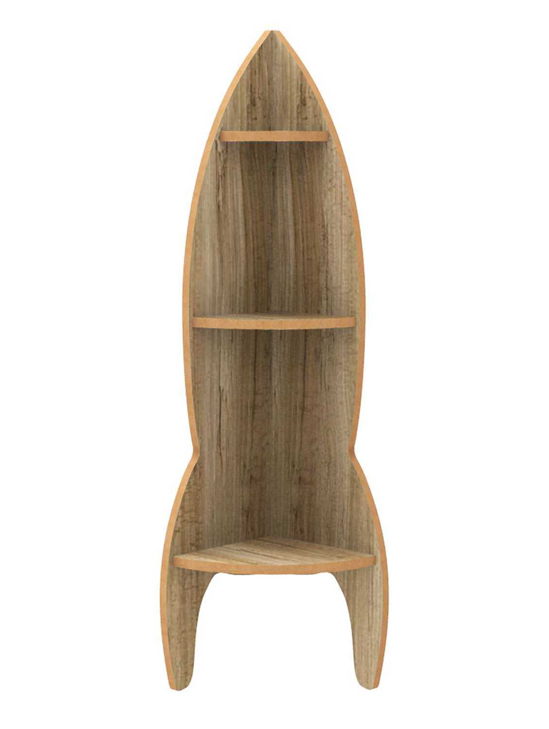 home sparkle rocket shaped wall shelf mdf wall shelf rack wall mounted floating shelves - 18045738 -  Standard Image - 2