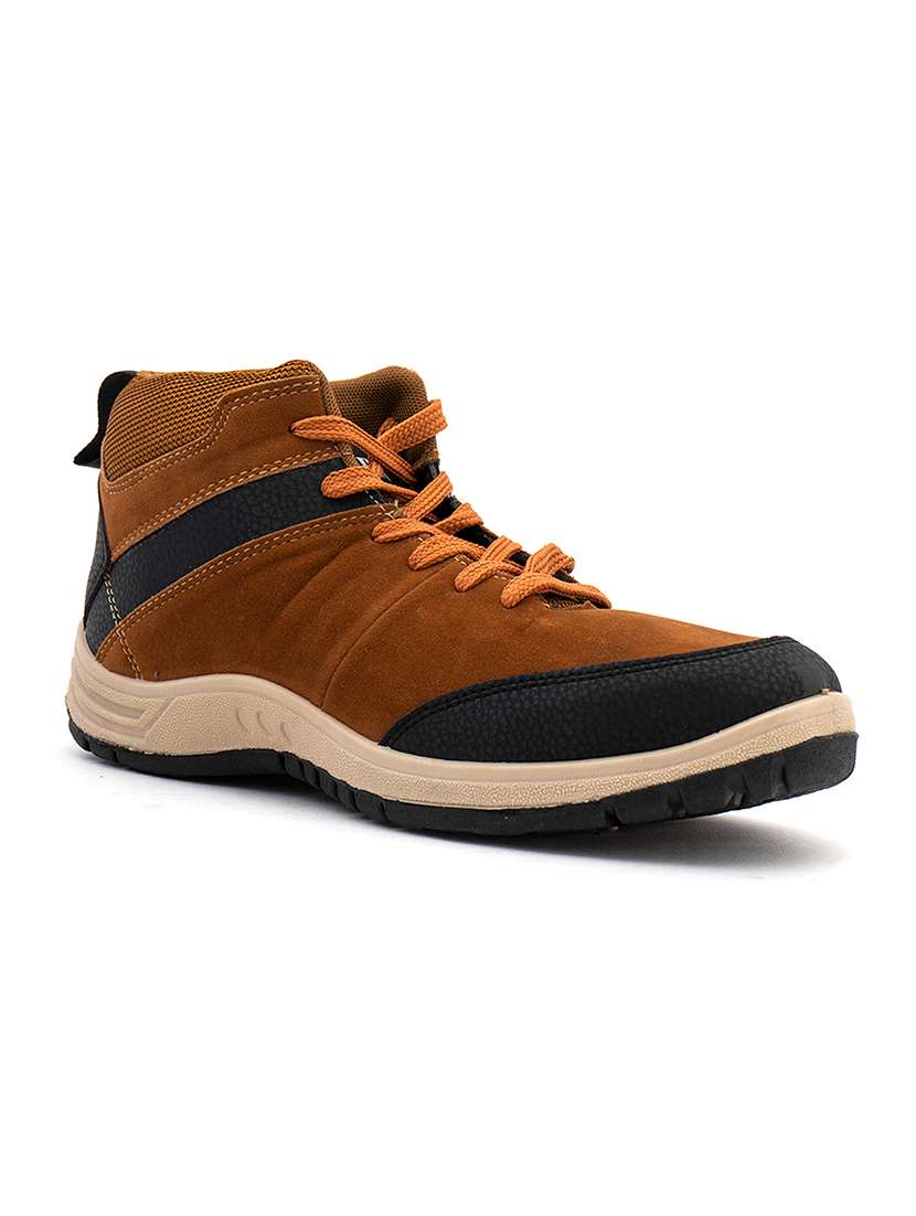 brown lace up boot