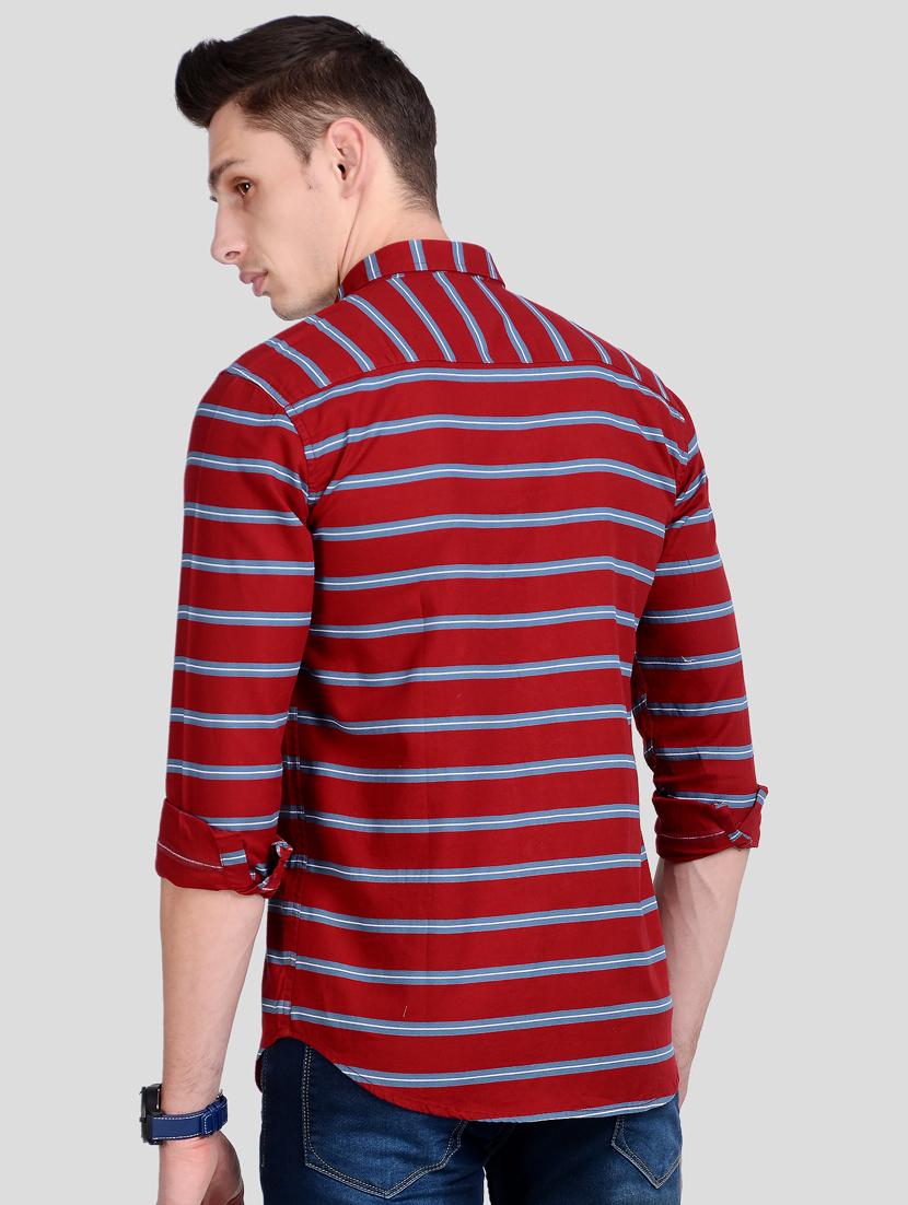 red striped casual shirt - 18047224 - Standard Image - 2