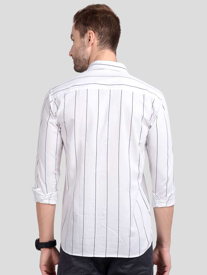 white striped casual shirt - 18047358 -  Standard Image - 2