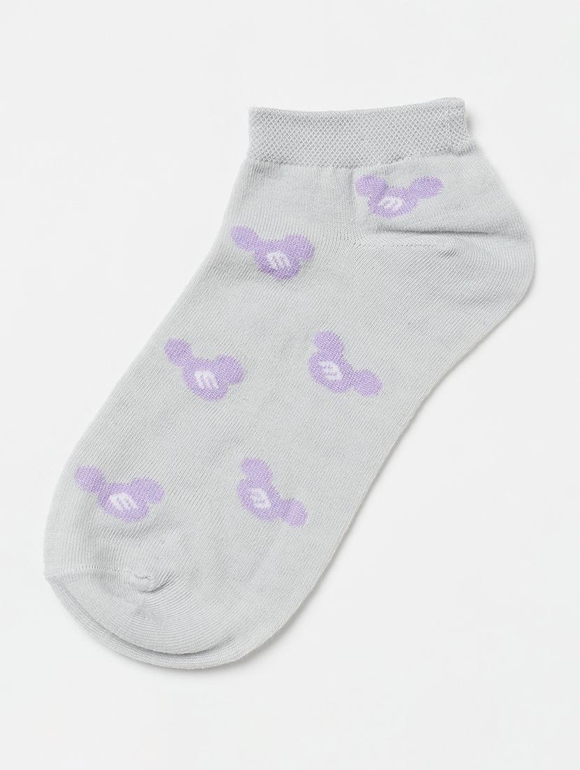 women pack of 2 printed ankle length socks - 18047618 - Standard Image - 2