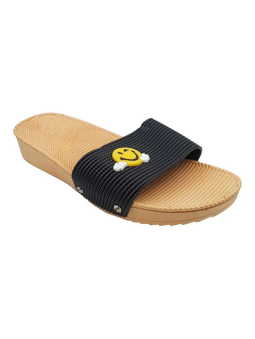 black resin  flip flops - 18047806 -  Standard Image - 2