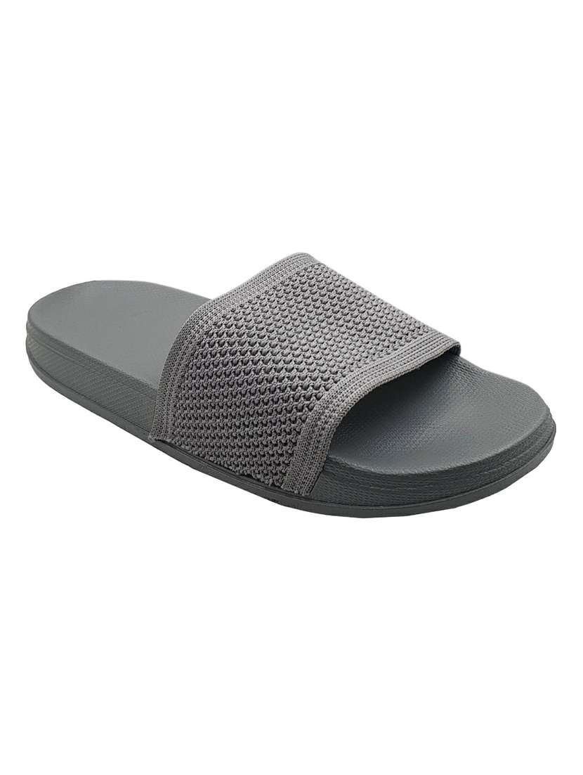 grey resin slides flip flops - 18047816 - Standard Image - 2