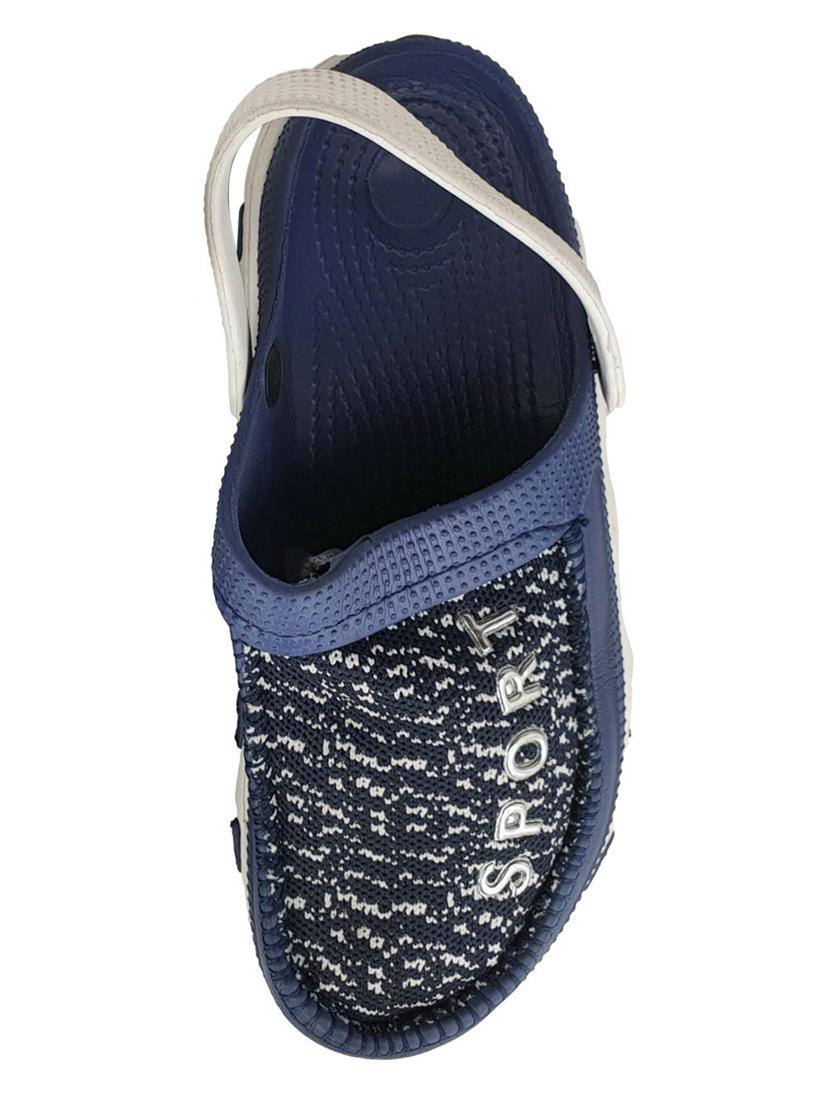 blue rubber slip on sandals - 18047832 - Standard Image - 2