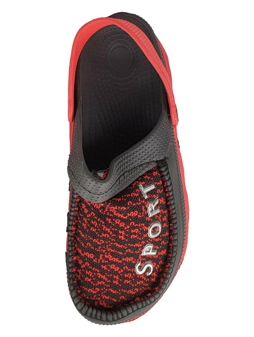 red rubber slip on sandals - 18047833 - Standard Image - 2