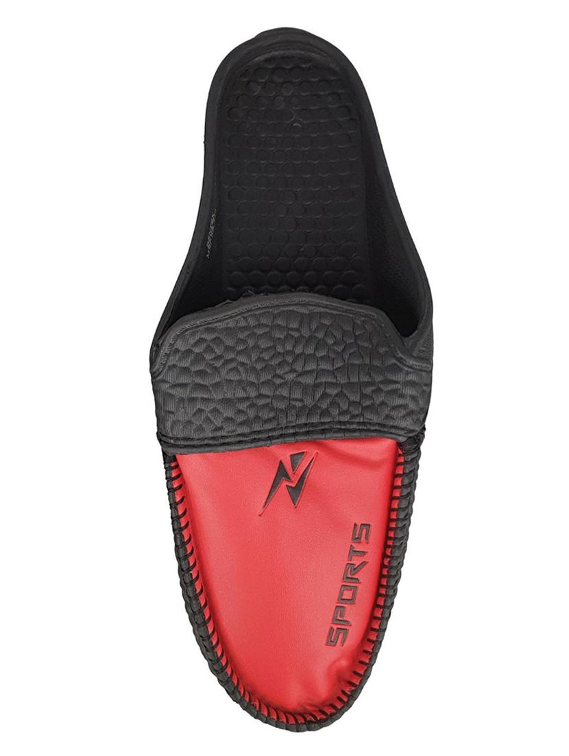 red rubber slip on sandals - 18047834 - Standard Image - 2