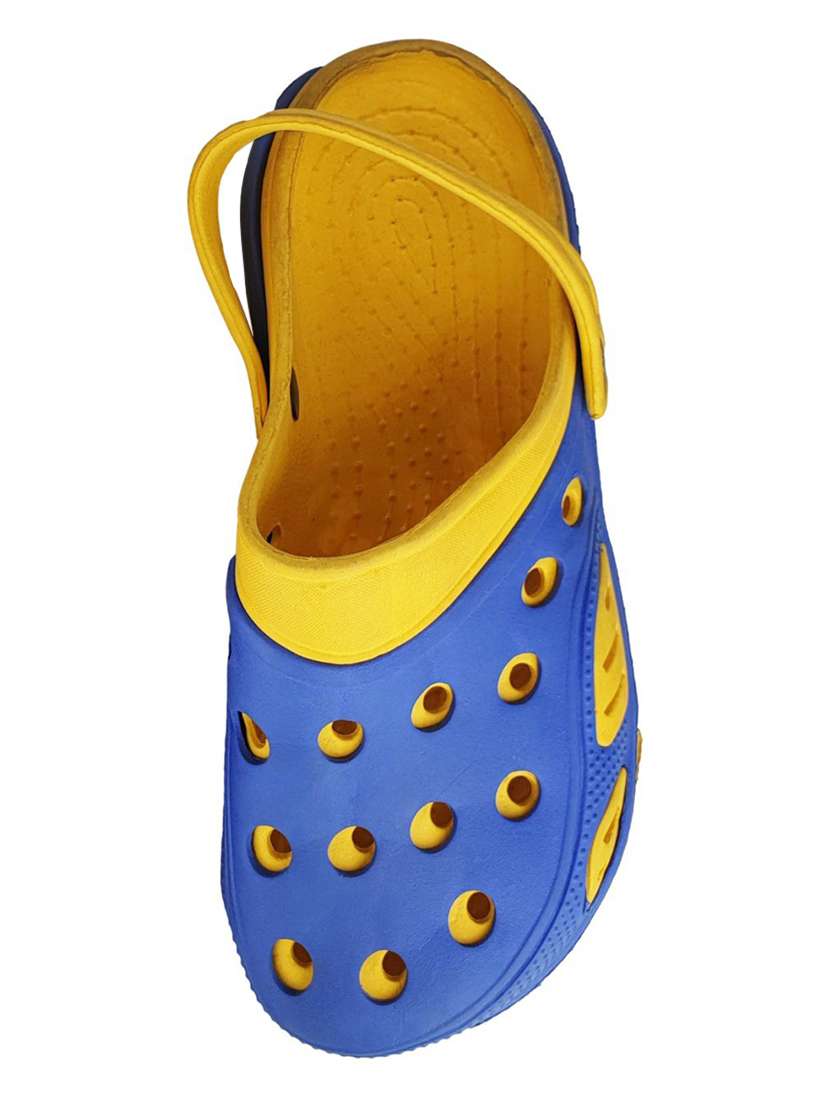 yellow rubber slip on sandals - 18047853 - Standard Image - 2