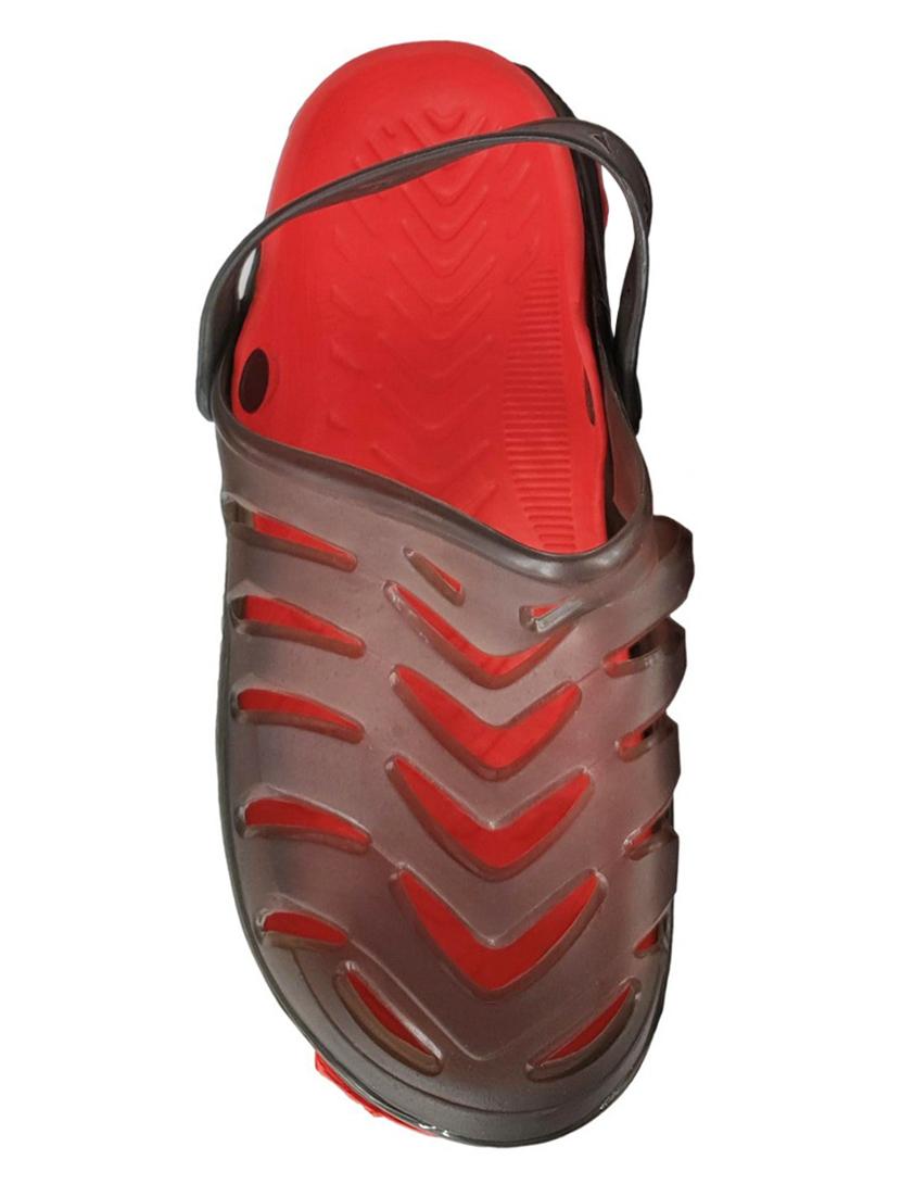 red rubber slip on sandals - 18047868 - Standard Image - 2