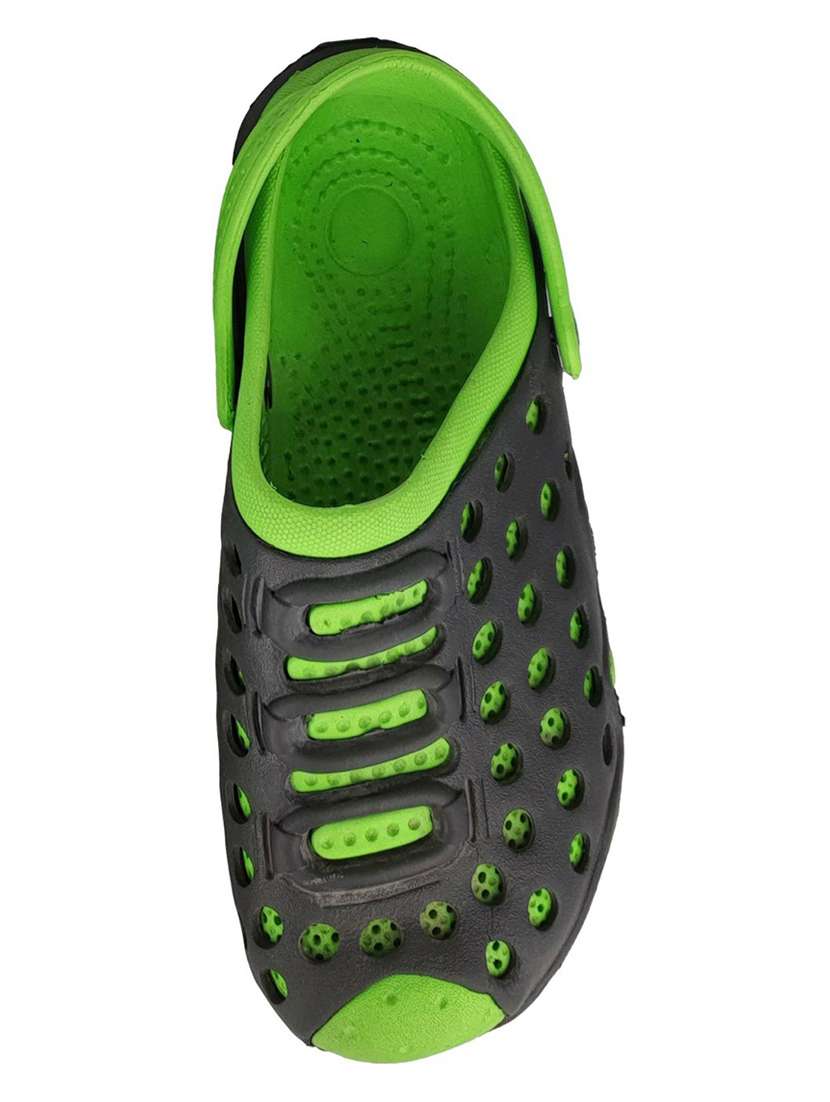 green rubber slip on sandals - 18047876 - Standard Image - 2