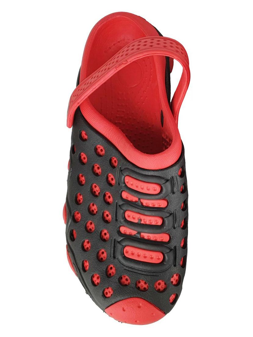 red rubber slip on sandals - 18047877 - Standard Image - 2