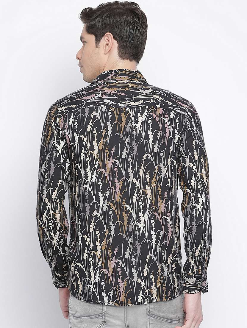 mens leaf print casual shirt - 18048167 -  Standard Image - 2