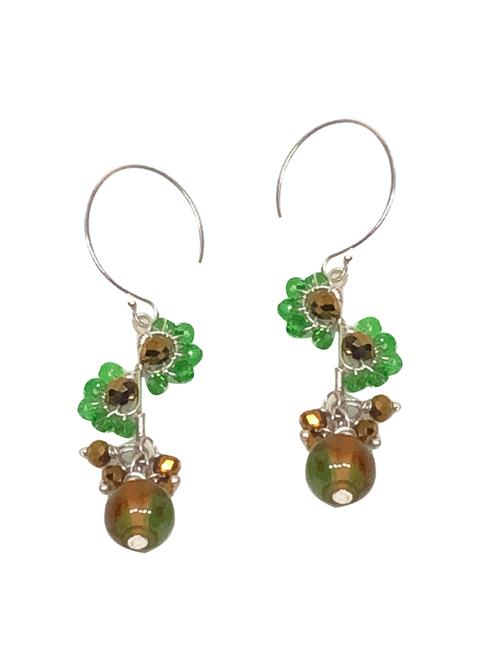 silver drop earring - 18049128 - Standard Image - 0