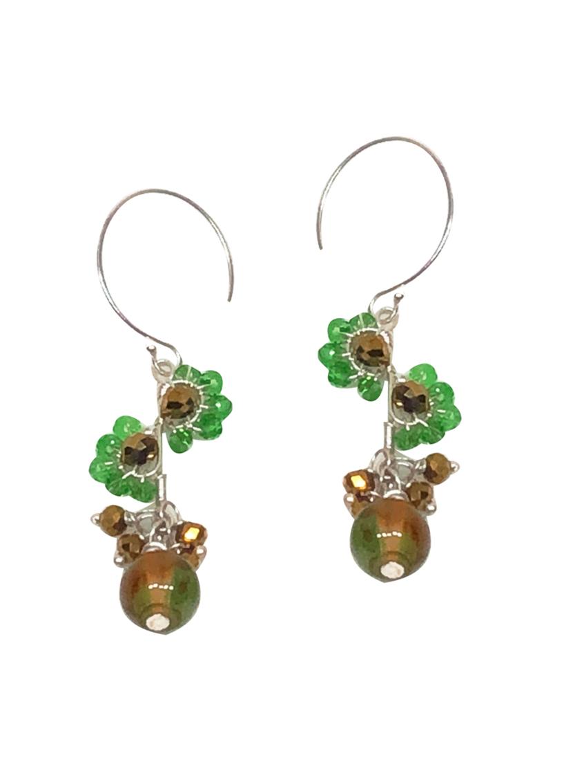 silver drop earring - 18049128 - Zoom Image - 0