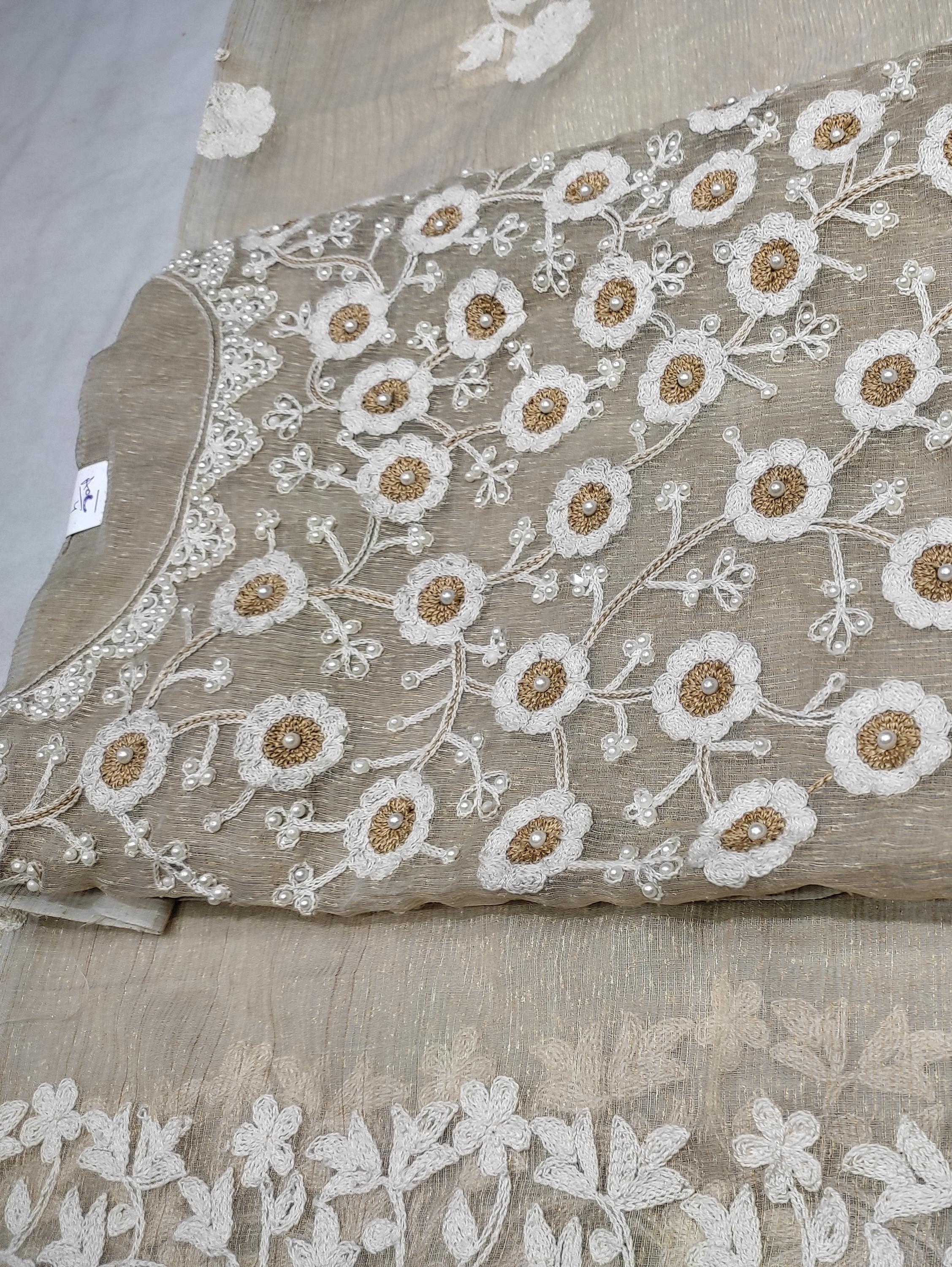 kota doriya suit with stall duptta - 18049189 - Standard Image - 2