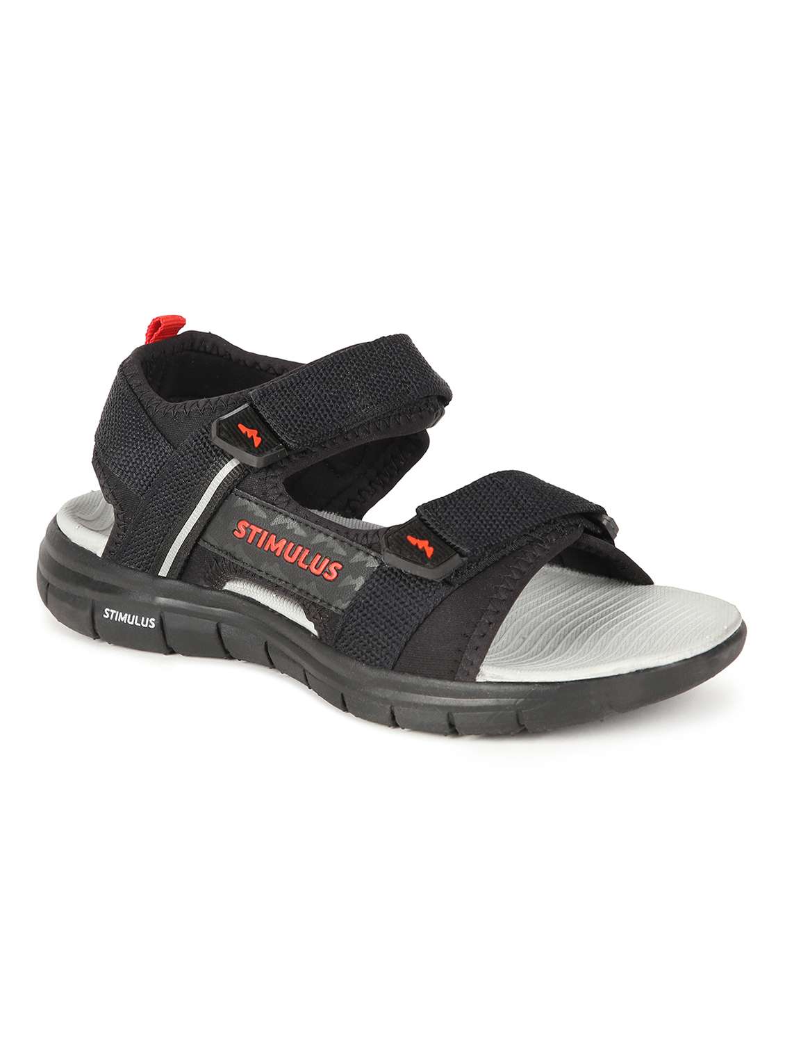 black fabric back strap floaters