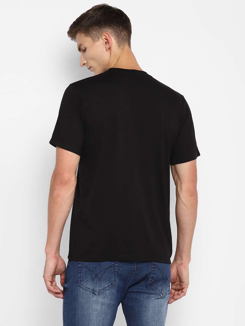 black chest print t-shirt - 18049818 -  Standard Image - 2