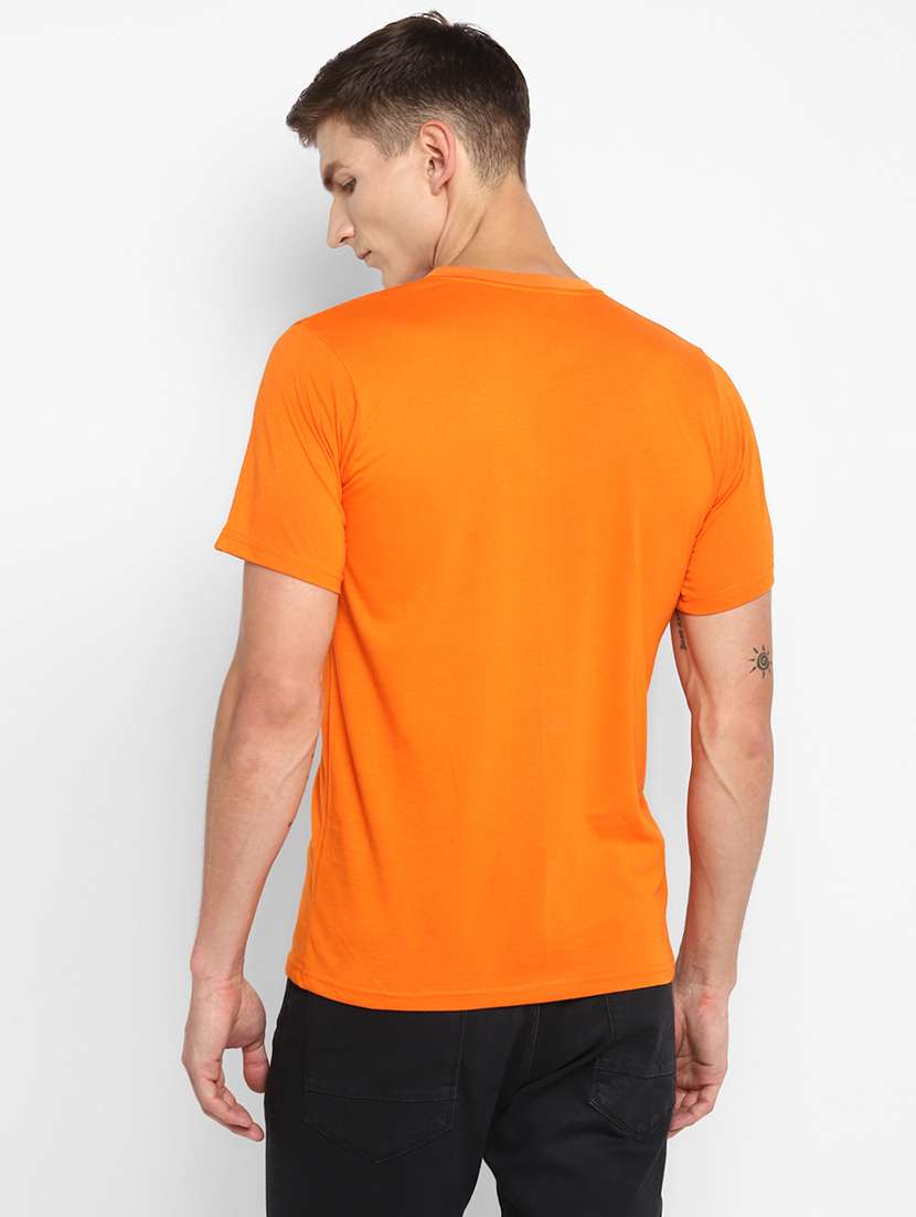 orange chest print t-shirt - 18049821 -  Standard Image - 2
