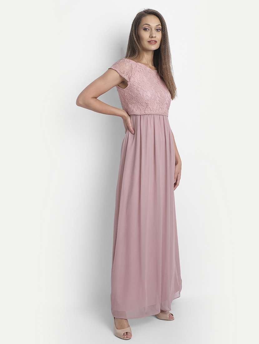 women's peplum maxi dress - 18051305 - Standard Image - 2