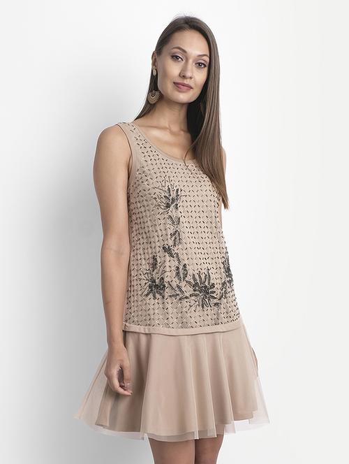 women's layered mini dress - 18051309 - Standard Image - 0