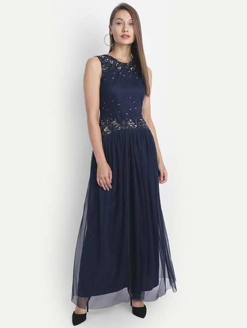 women's fit & flare maxi dress