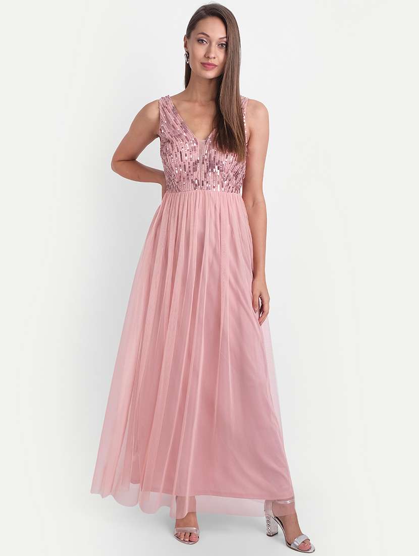 women's fit & flare maxi dress