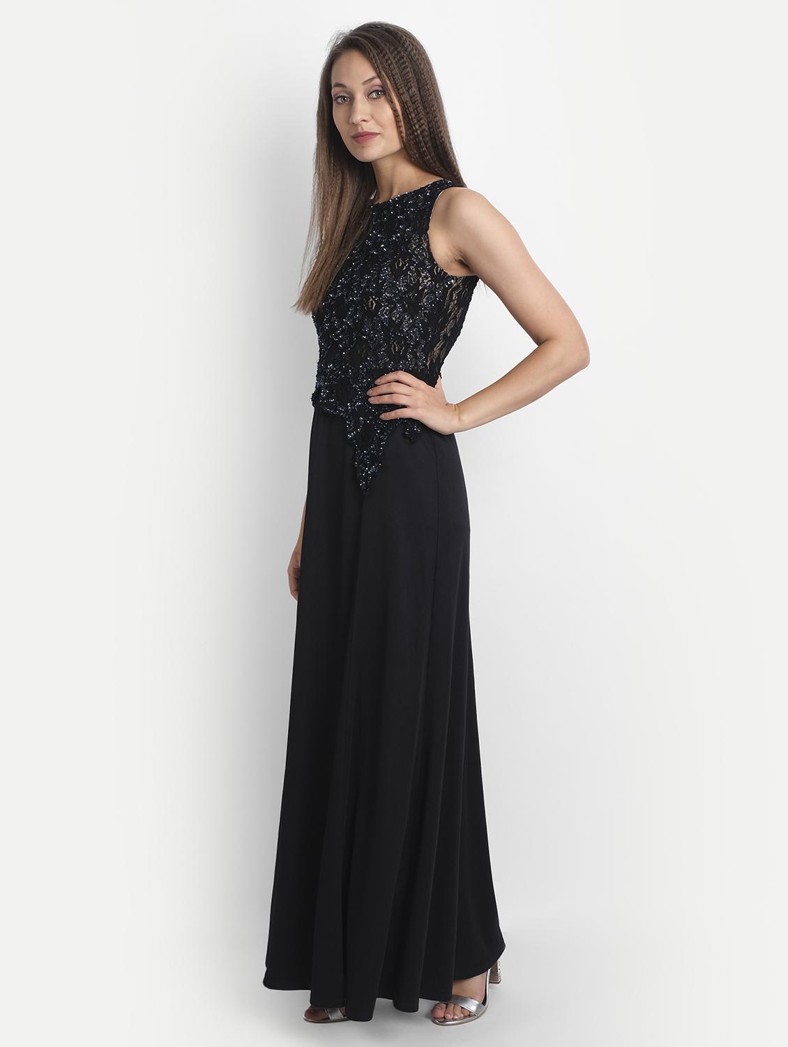 women's peplum maxi dress - 18051319 - Standard Image - 2
