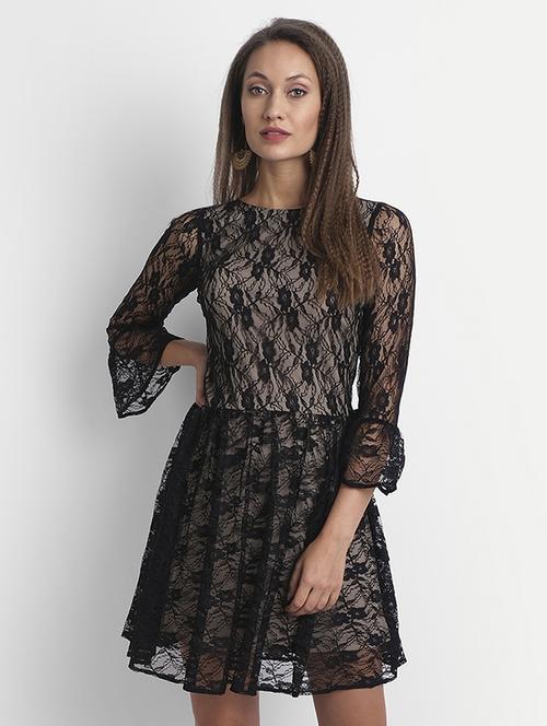 women's fit & flare floral dress - 18051327 - Standard Image - 0
