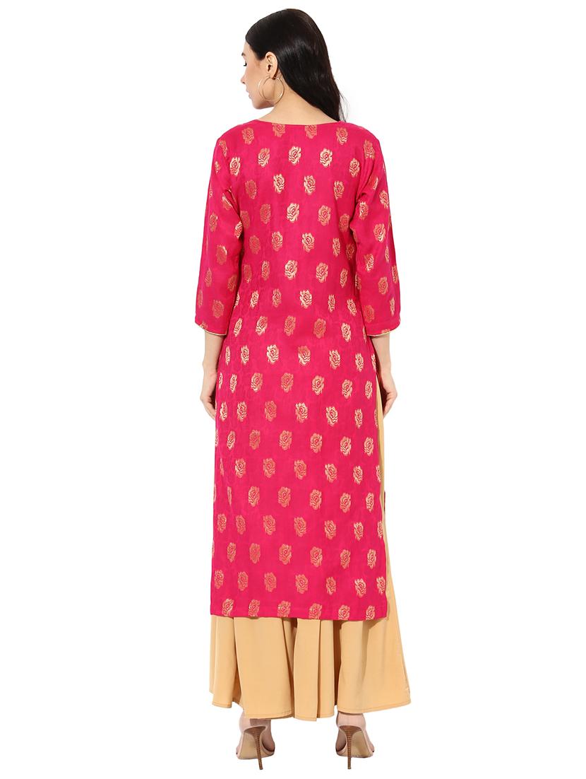 women's straight kurta - 18051601 - Standard Image - 2