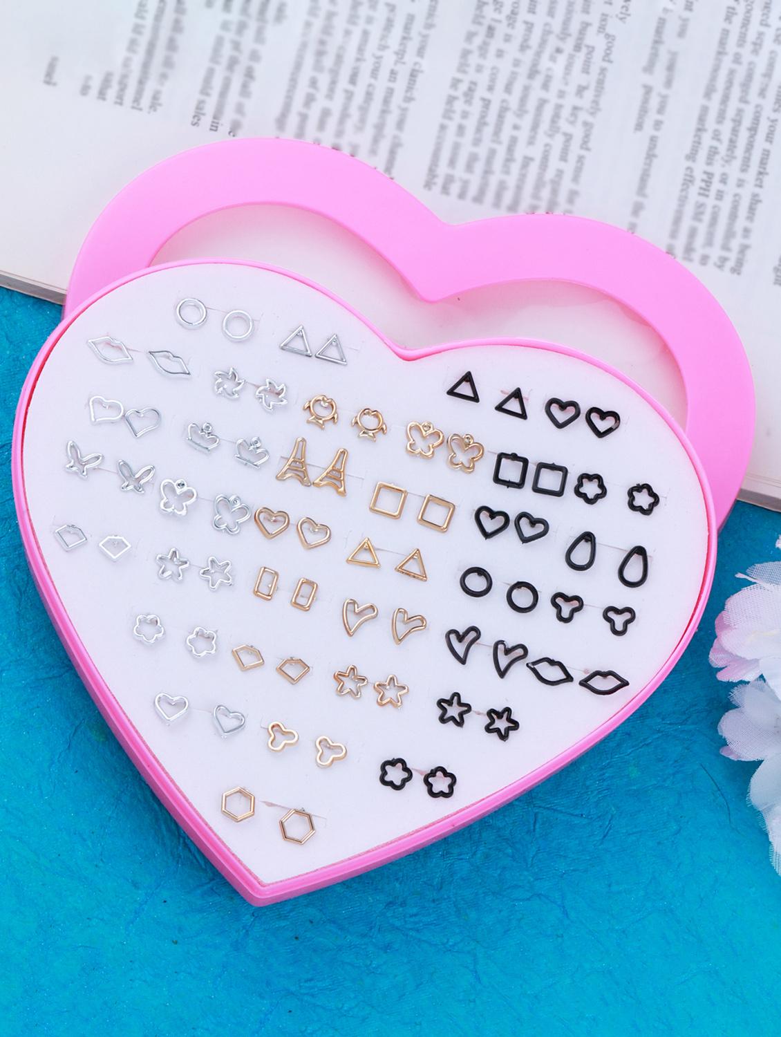 multi colored brass studs earring - 18053570 - Zoom Image - 0