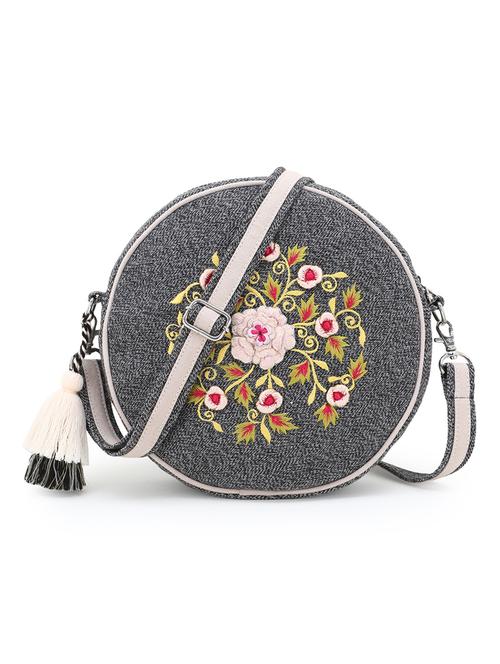 grey canvas sling bag - 18053623 -  Standard Image - 0